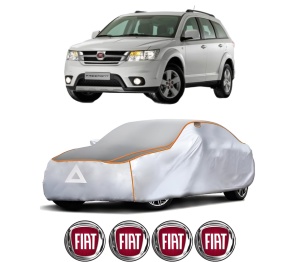 Husa Prelata Antigrindina Auto FIAT FREEMONT (345_) din 2011-2016, Protectie auto contra intemperiilor la grindina, Waterproof, 4x Stickere auto FIAT - Img 2
