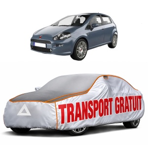 Husa Prelata Antigrindina Auto FIAT PUNTO Hatchback Van (199_) din 2009-2012, Protectie auto contra intemperiilor la grindina, Waterproof, 4x Stickere auto FIAT