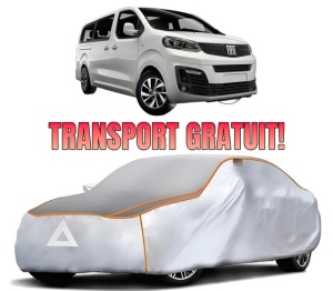 Husa Prelata Antigrindina Auto FIAT ULYSSE Bus din 2022-2023, Protectie auto contra intemperiilor la grindina, Waterproof, 4x Stickere auto FIAT