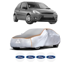 Husa Prelata Antigrindina Auto FORD FIESTA V Van din 2003-2010, Protectie auto contra intemperiilor la grindina, Waterproof, 4x Stickere auto FORD - Img 2