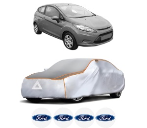 Husa Prelata Antigrindina Auto FORD FIESTA VI (CB1, CCN) din 2008-2018, Protectie auto contra intemperiilor la grindina, Waterproof, 4x Stickere auto FORD - Img 2