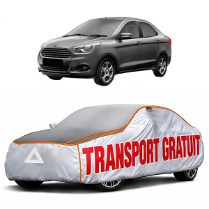 Husa Prelata Antigrindina Auto FORD KA+ III Saloon (TK, FK) din 2016, Protectie auto contra intemperiilor la grindina, Waterproof, 4x Stickere auto FORD