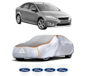 Husa Prelata Antigrindina Auto FORD MONDEO IV Saloon (BA7) din 2007-2015, Protectie auto contra intemperiilor la grindina, Waterproof, 4x Stickere auto FORD - Img 2