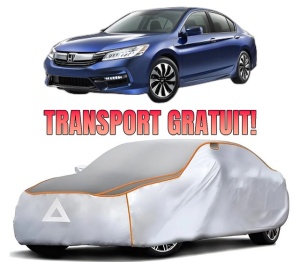 Husa Prelata Antigrindina Auto HONDA ACCORD IX Saloon (CR) din 2012-2013, Protectie auto contra intemperiilor la grindina, Waterproof, 4x Stickere auto HONDA