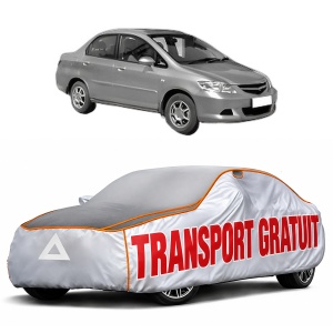Husa Prelata Antigrindina Auto HONDA CITY (GE4) din 2006, Protectie auto contra intemperiilor la grindina, Waterproof, 4x Stickere auto HONDA