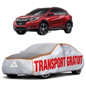 Husa Prelata Antigrindina Auto HONDA HR-V (RU) din 2015-2019, Protectie auto contra intemperiilor la grindina, Waterproof, 4x Stickere auto HONDA