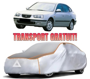 Husa Prelata Antigrindina Auto HYUNDAI ELANTRA III (XD) din 2000-2006, Protectie auto contra intemperiilor la grindina, Waterproof, 4x Stickere auto HYUNDAI