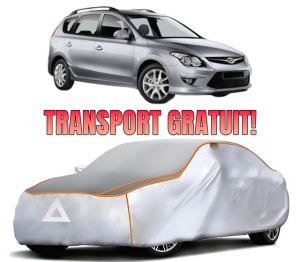 Husa Prelata Antigrindina Auto HYUNDAI i30 Estate (GD) din 2012-2017, Protectie auto contra intemperiilor la grindina, Waterproof, 4x Stickere auto HYUNDAI