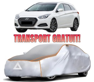 Husa Prelata Antigrindina Auto HYUNDAI i40 I Kombi Van (VF) din 2015-2019, Protectie auto contra intemperiilor la grindina, Waterproof, 4x Stickere auto HYUNDAI