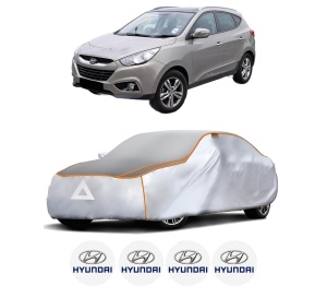Husa Prelata Antigrindina Auto HYUNDAI ix35 (LM, EL, ELH) din 2009-2015, Protectie auto contra intemperiilor la grindina, Waterproof, 4x Stickere auto HYUNDAI - Img 2