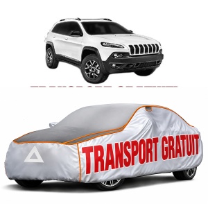 Husa Prelata Antigrindina Auto JEEP CHEROKEE VAN (KL) din 2014-2018, Protectie auto contra intemperiilor la grindina, Waterproof, 4x Stickere auto JEEP