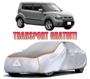 Husa Prelata Antigrindina Auto KIA SOUL I (AM) din 2009-2014, Protectie auto contra intemperiilor la grindina, Waterproof, 4x Stickere auto KIA