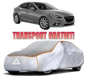 Husa Prelata Antigrindina Auto MAZDA 3 Saloon (BM_, BN_) din 2013-2019, Protectie auto contra intemperiilor la grindina, Waterproof, 4x Stickere auto MAZDA