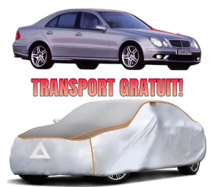 Husa Prelata Antigrindina Auto MERCEDES-BENZ E-CLASS (W211) din 2002-2008, Protectie auto contra intemperiilor la grindina, Waterproof, 4x Stickere auto MERCEDES-BENZ