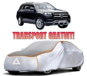 Husa Prelata Antigrindina Auto MERCEDES-BENZ GLS (X167) din 2019-2023, Protectie auto contra intemperiilor la grindina, Waterproof, 4x Stickere auto MERCEDES-BENZ