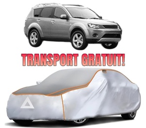 Husa Prelata Antigrindina Auto MITSUBISHI OUTLANDER II (CW_W) din 2006-2012, Protectie auto contra intemperiilor la grindina, Waterproof, 4x Stickere auto MITSUBISHI