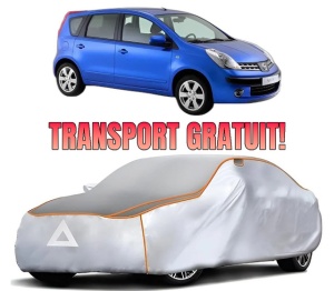Husa Prelata Antigrindina Auto NISSAN NOTE (E11, NE11) din 2006-2013, Protectie auto contra intemperiilor la grindina, Waterproof, 4x Stickere auto NISSAN