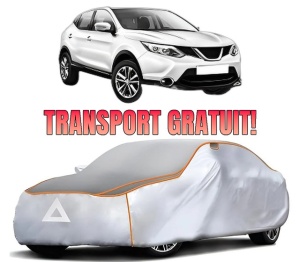 Husa Prelata Antigrindina Auto NISSAN QASHQAI II (J11, J11_) din 2013-2020, Protectie auto contra intemperiilor la grindina, Waterproof, 4x Stickere auto NISSAN