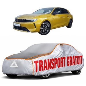 Husa Prelata Antigrindina Auto OPEL ASTRA L (OV5) din 2021-2023, Protectie auto contra intemperiilor la grindina, Waterproof, 4x Stickere auto OPEL