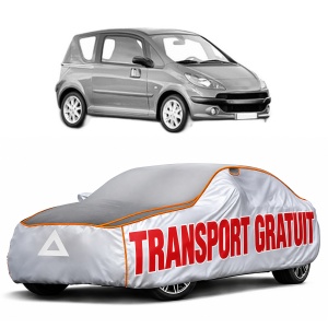 Husa Prelata Antigrindina Auto PEUGEOT 1007 (KM_) din 2005-2007, Protectie auto contra intemperiilor la grindina, Waterproof, 4x Stickere auto PEUGEOT