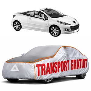 Husa Prelata Antigrindina Auto PEUGEOT 207 CC (WD_) din 2007-2015, Protectie auto contra intemperiilor la grindina, Waterproof, 4x Stickere auto PEUGEOT