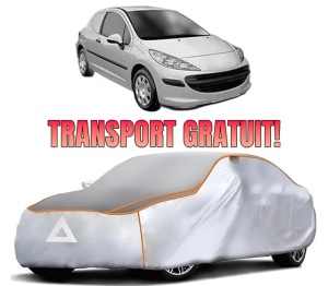 Husa Prelata Antigrindina Auto PEUGEOT 207 Hatchback Van (WA_, WC_) din 2007-2012, Protectie auto contra intemperiilor la grindina, Waterproof, 4x Stickere auto PEUGEOT