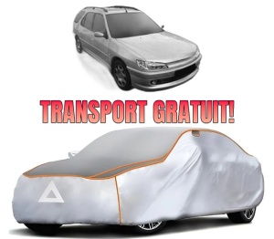 Husa Prelata Antigrindina Auto PEUGEOT 306 Estate Van (N_, 7_) din 1997-2000, Protectie auto contra intemperiilor la grindina, Waterproof, 4x Stickere auto PEUGEOT