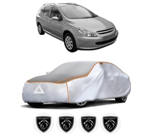 Husa Prelata Antigrindina Auto PEUGEOT 307 SW Estate Van (3E_, 3H_) din 2003-2009, Protectie auto contra intemperiilor la grindina, Waterproof, 4x Stickere auto PEUGEOT - Img 2