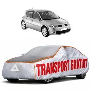 Husa Prelata Antigrindina Auto RENAULT MEGANE II (BM0/1_, CM0/1_) din 2002-2011, Protectie auto contra intemperiilor la grindina, Waterproof, 4x Stickere auto RENAULT