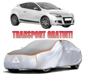 Husa Prelata Antigrindina Auto RENAULT MEGANE III Coupe (DZ0/1_) din 2008-2016, Protectie auto contra intemperiilor la grindina, Waterproof, 4x Stickere auto RENAULT