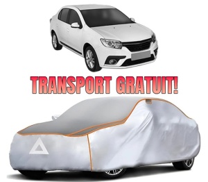 Husa Prelata Antigrindina Auto RENAULT THALIA III (L8_) din 2013-2019, Protectie auto contra intemperiilor la grindina, Waterproof, 4x Stickere auto RENAULT