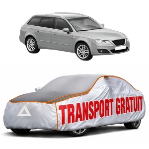 Husa Prelata Antigrindina Auto SEAT EXEO ST (3R5) din 2009-2013, Protectie auto contra intemperiilor la grindina, Waterproof, 4x Stickere auto SEAT