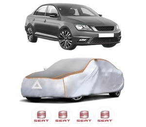 Husa Prelata Antigrindina Auto SEAT TOLEDO IV (KG3) din 2012-2019, Protectie auto contra intemperiilor la grindina, Waterproof, 4x Stickere auto SEAT - Img 2