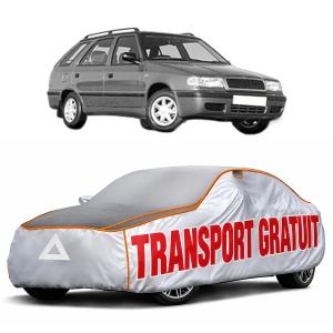 Husa Prelata Antigrindina Auto SKODA FELICIA II Estate (6U5) din 1996-2001, Protectie auto contra intemperiilor la grindina, Waterproof, 4x Stickere auto SKODA