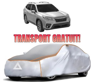 Husa Prelata Antigrindina Auto SUBARU FORESTER (SK_) din 2018, Protectie auto contra intemperiilor la grindina, Waterproof, 4x Stickere auto SUBARU
