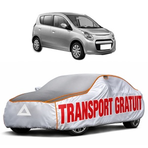 Husa Prelata Antigrindina Auto SUZUKI ALTO VII (GF, HA25_, HA35_) din 2009-2012, Protectie auto contra intemperiilor la grindina, Waterproof, 4x Stickere auto SUZUKI