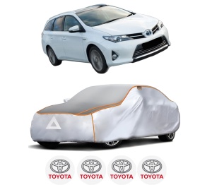 Husa Prelata Antigrindina Auto TOYOTA AURIS Estate (_E18_) din 2013-2018, Protectie auto contra intemperiilor la grindina, Waterproof, 4x Stickere auto TOYOTA - Img 2