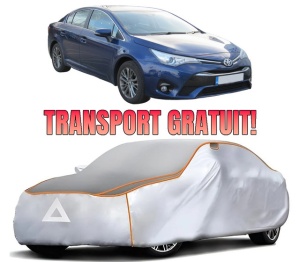 Husa Prelata Antigrindina Auto TOYOTA AVENSIS Saloon (_T27_) din 2008-2018, Protectie auto contra intemperiilor la grindina, Waterproof, 4x Stickere auto TOYOTA
