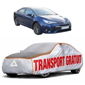 Husa Prelata Antigrindina Auto TOYOTA AVENSIS Saloon (_T27_) din 2008-2018, Protectie auto contra intemperiilor la grindina, Waterproof, 4x Stickere auto TOYOTA