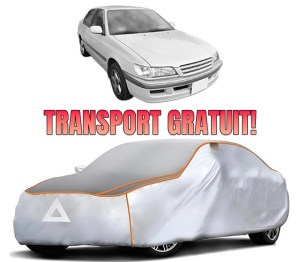 Husa Prelata Antigrindina Auto TOYOTA CORONA Saloon (_T21_) din 1996-2001, Protectie auto contra intemperiilor la grindina, Waterproof, 4x Stickere auto TOYOTA