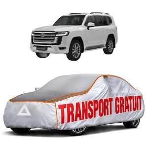 Husa Prelata Antigrindina Auto TOYOTA LAND CRUISER 300 (_J3_) din 2021-2022, Protectie auto contra intemperiilor la grindina, Waterproof, 4x Stickere auto TOYOTA