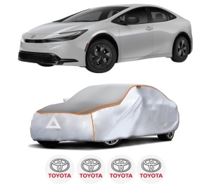Husa Prelata Antigrindina Auto TOYOTA PRIUS (_W6_) din 2023, Protectie auto contra intemperiilor la grindina, Waterproof, 4x Stickere auto TOYOTA - Img 2
