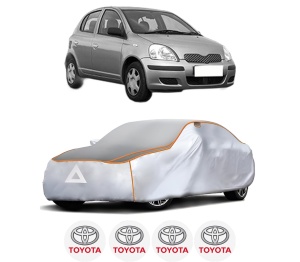 Husa Prelata Antigrindina Auto TOYOTA YARIS (_P1_) din 1999-2005, Protectie auto contra intemperiilor la grindina, Waterproof, 4x Stickere auto TOYOTA - Img 2