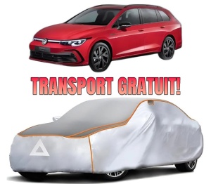 Husa Prelata Antigrindina Auto Volskwagen GOLF VIII Variant (CG5, DB5) din 2020-2024, Protectie auto contra intemperiilor la grindina, Waterproof, 4x Stickere auto Volskwagen