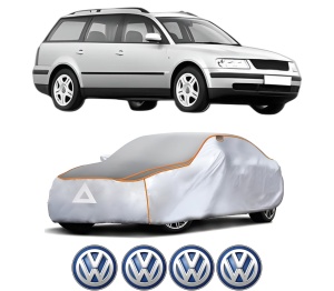 Husa Prelata Antigrindina Auto Volskwagen PASSAT B5 Variant (3B5) din 1997-2000, Protectie auto contra intemperiilor la grindina, Waterproof, 4x Stickere auto Volskwagen - Img 2