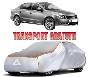 Husa Prelata Antigrindina Auto Volskwagen PASSAT B7 (362) din 2010-2014, Protectie auto contra intemperiilor la grindina, Waterproof, 4x Stickere auto Volskwagen