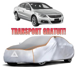 Husa Prelata Antigrindina Auto Volskwagen PASSAT CC B6 (357) din 2008-2012, Protectie auto contra intemperiilor la grindina, Waterproof, 4x Stickere auto Volskwagen