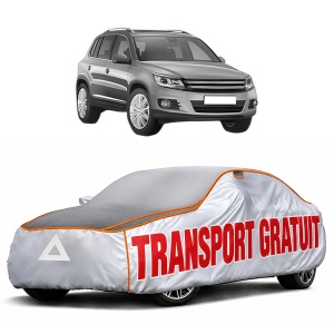 Husa Prelata Antigrindina Auto Volskwagen TIGUAN (5N_) din 2007-2018, Protectie auto contra intemperiilor la grindina, Waterproof, 4x Stickere auto Volskwagen