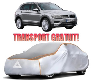 Husa Prelata Antigrindina Auto Volskwagen TIGUAN SUV Van (AD1) din 2016-2020, Protectie auto contra intemperiilor la grindina, Waterproof, 4x Stickere auto Volskwagen