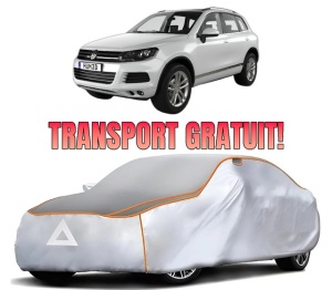 Husa Prelata Antigrindina Auto Volskwagen TOUAREG VAN (7P5) din 2011-2014, Protectie auto contra intemperiilor la grindina, Waterproof, 4x Stickere auto Volskwagen